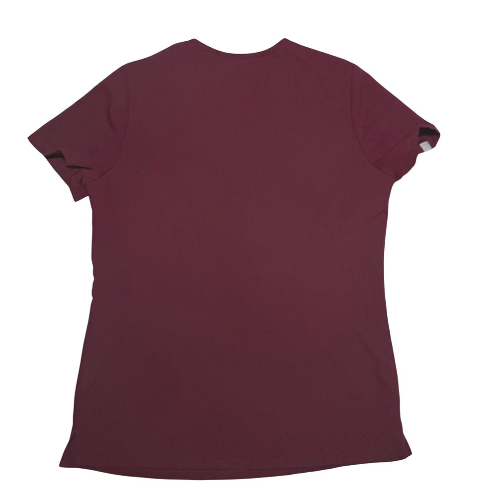 FIGS Catarina Burgundy One-Pocket Scrubs Top Womens Size XS - Picture 7 of 7
